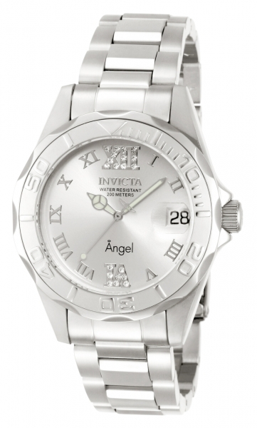Invicta Damklocka 14396 Angel Silverf&auml;rgad/St&aring;l &Oslash;38 mm