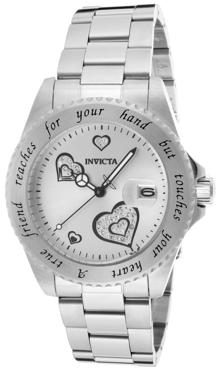 Invicta Damklocka 14729 Angel Silverfärgad/Stål Ø41 mm