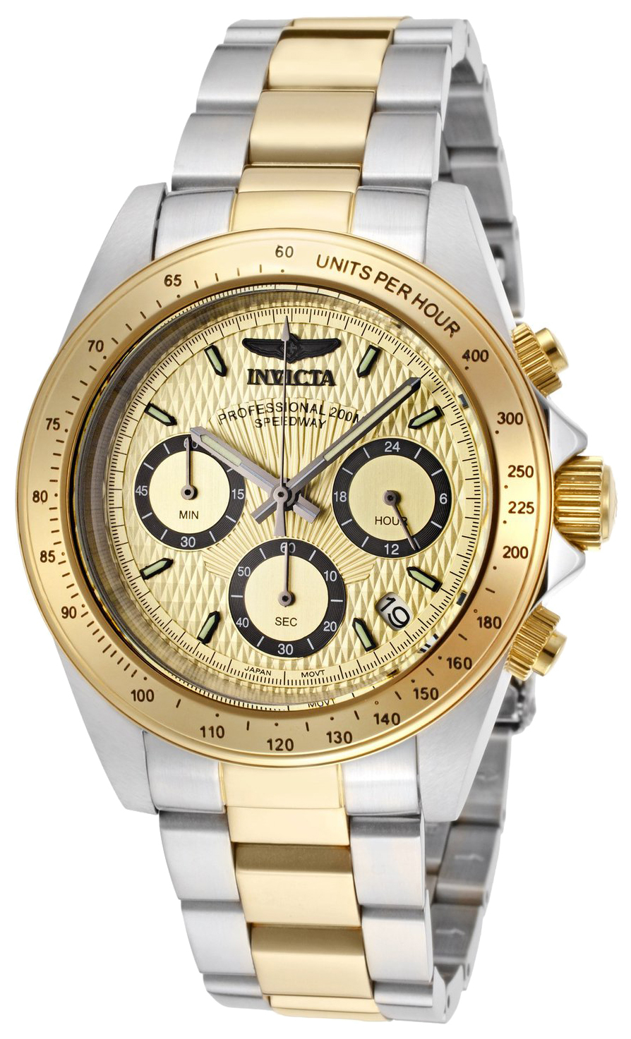 Invicta Herrklocka 14930 Speedway Guld/Gulguldtonat stål Ø39.5 mm