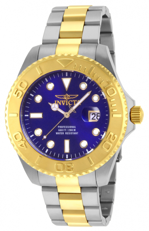 Invicta Pro Diver Herrklocka 15181 Blå/Gulguldtonat stål Ø47 mm - Invicta