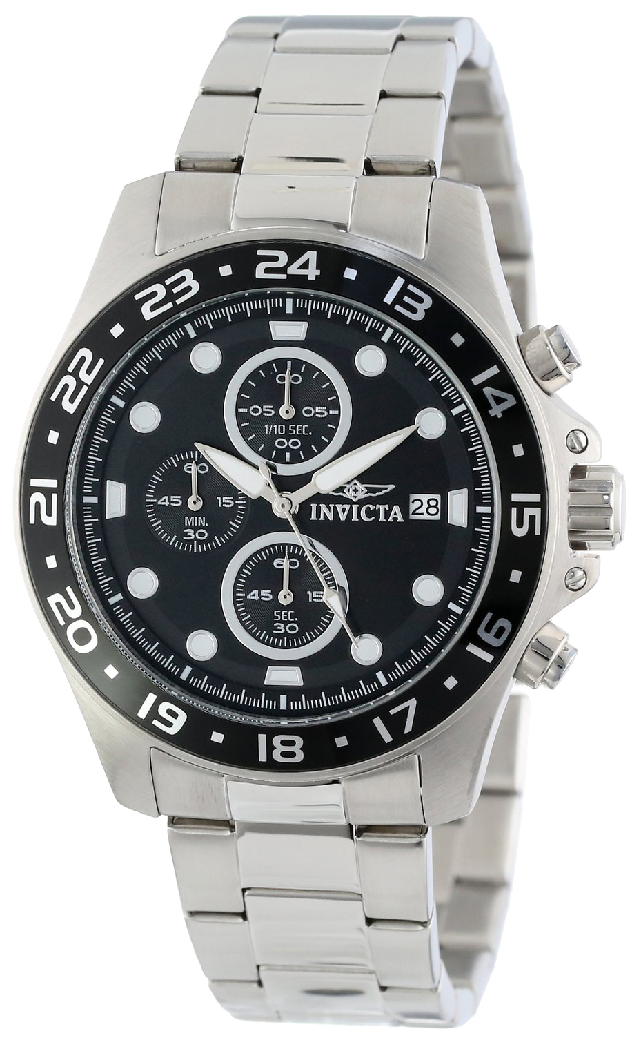 Invicta Pro Diver Herrklocka 15204 Svart/Stål Ø45 mm - Invicta