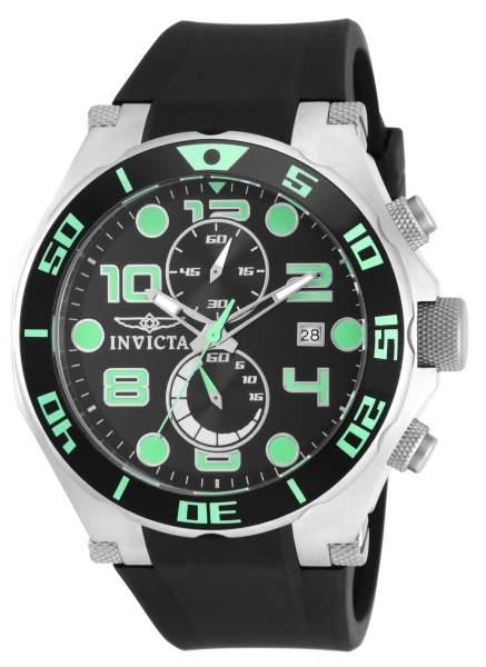 Invicta Pro Diver Herrklocka 15394 Svart/Gummi Ø50 mm - Invicta