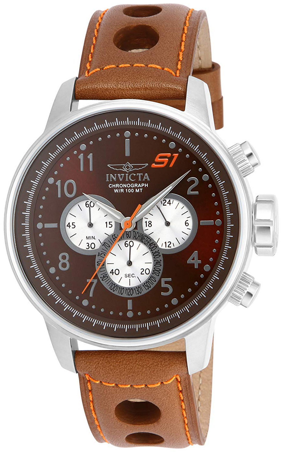 Invicta Herrklocka 16015 S1 Rally Brun/Läder Ø48 mm - Invicta
