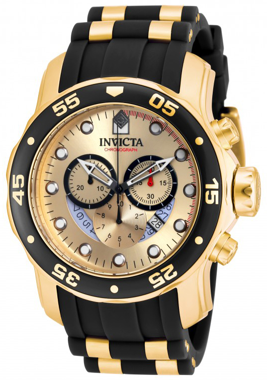 Invicta Herrklocka 17566 Pro Diver Guld/Gulguldtonat stål Ø48 mm - Invicta