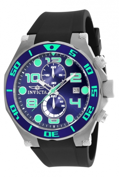 Invicta Herrklocka 17813 Pro Diver Blå/Gummi Ø50 mm - Invicta