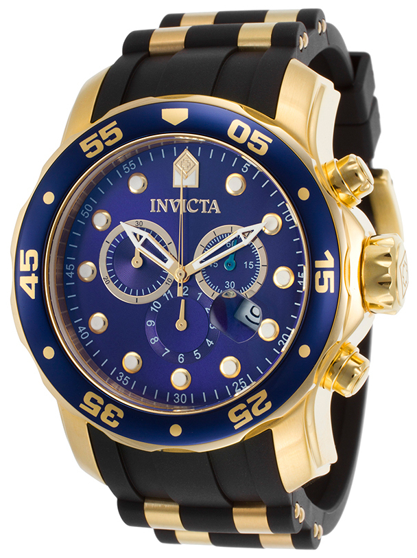 Invicta Herrklocka 17882 Pro Diver Blå/Gulguldtonat stål Ø48 mm - Invicta