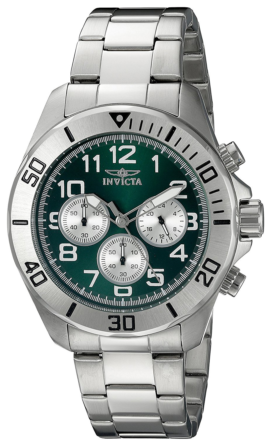 Invicta Pro Diver Herrklocka 18007 Grön/Stål Ø45 mm - Invicta