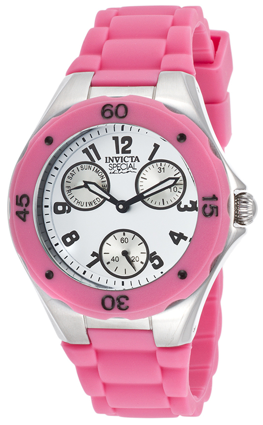 Invicta Damklocka 18791 Angel Vit/Gummi Ø38 mm - Invicta