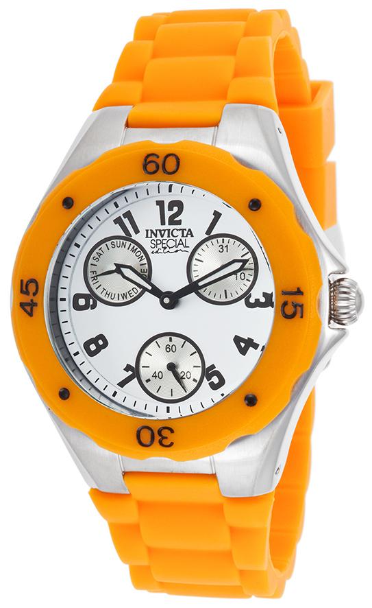 Invicta Damklocka 18792 Angel Vit/Gummi Ø38 mm - Invicta