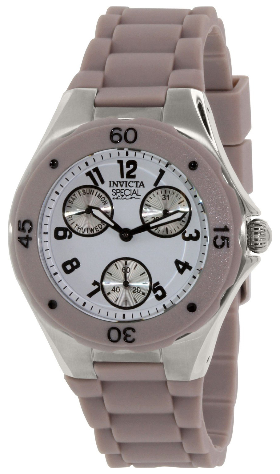 Invicta Damklocka 18794 Angel Vit/Gummi Ø38 mm - Invicta