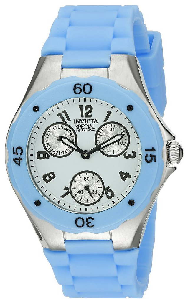 Invicta Damklocka 18795 Angel Vit/Gummi Ø38 mm - Invicta