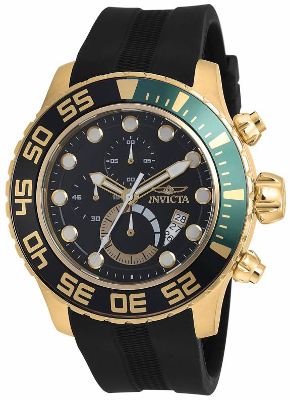 Invicta Pro Diver Herrklocka 19245 Svart/Gummi Ø51 mm - Invicta