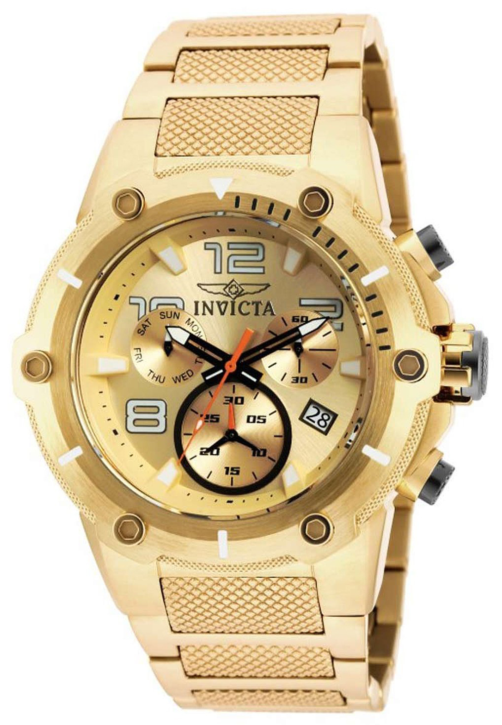 Invicta Herrklocka 19529 Speedway Guld/Gulguldtonat stål Ø51.5 mm