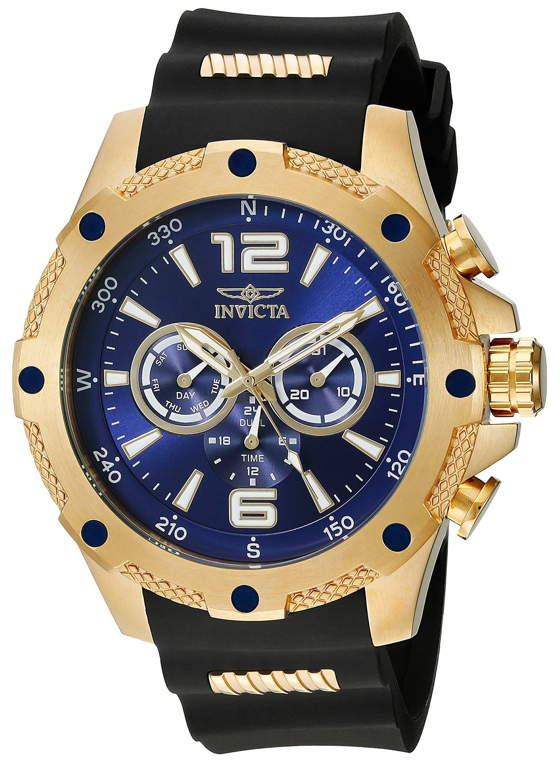 Invicta Herrklocka 19659 I-Force Blå/Gulguldtonat stål Ø50 mm - Invicta