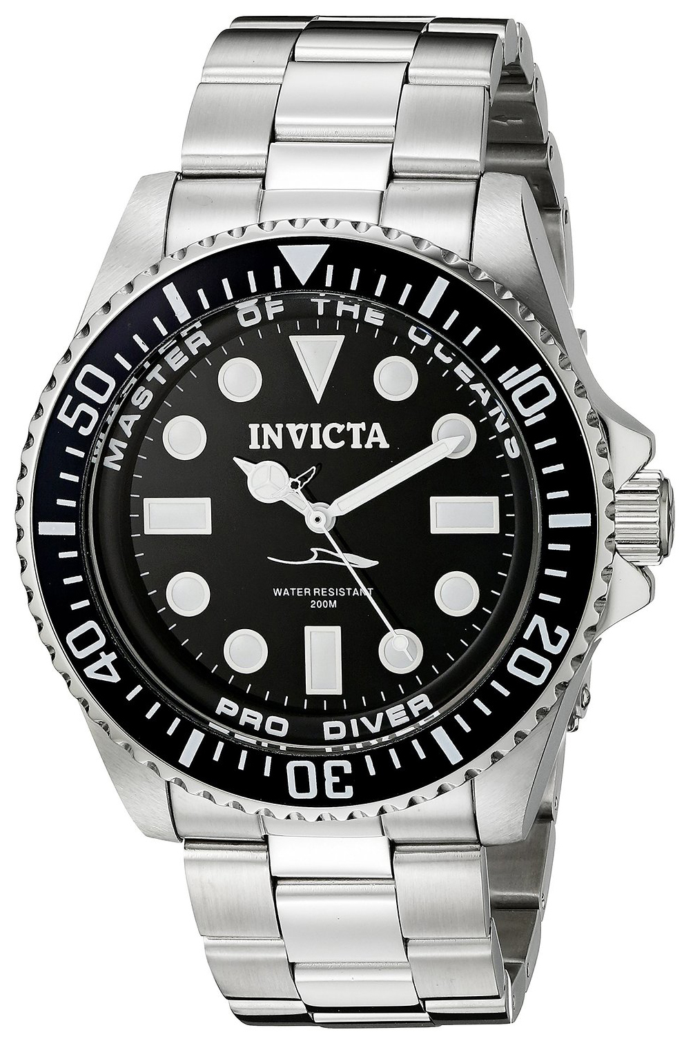 Invicta Pro Diver Herrklocka 20119 Svart/Stål Ø43 mm - Invicta