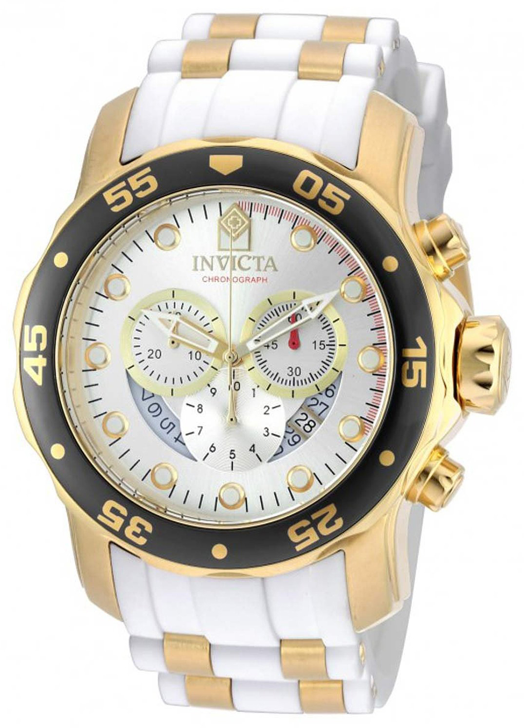 Invicta Pro Diver Herrklocka 20292 Silverfärgad/Gulguldtonat stål Ø48 mm - Invicta