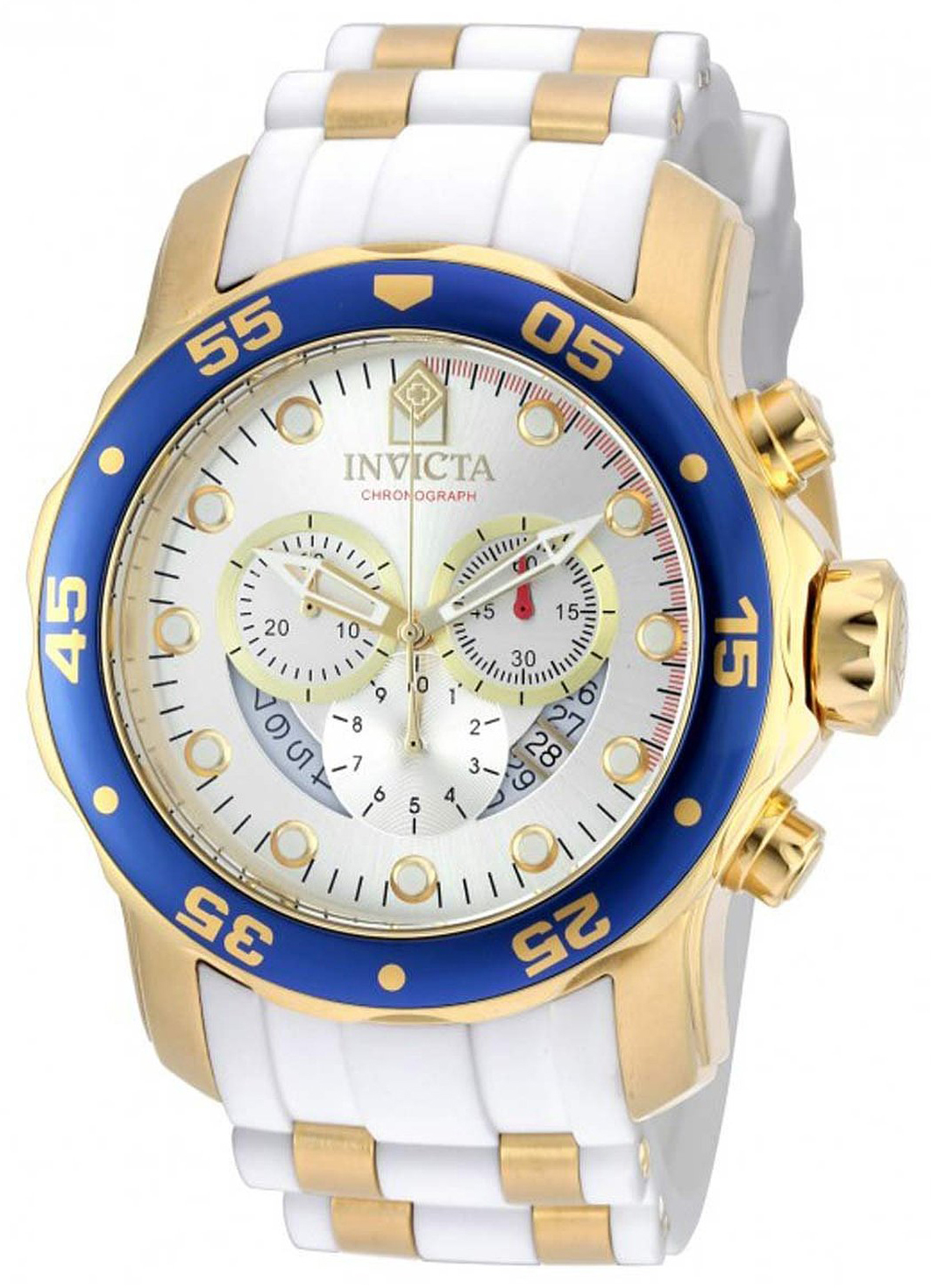 Invicta Pro Diver Herrklocka 20293 Silverfärgad/Gulguldtonat stål Ø48 mm - Invicta