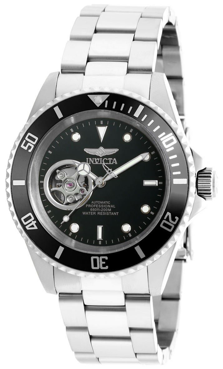 Invicta Pro Diver Herrklocka 20433 Svart/Stål Ø40 mm - Invicta