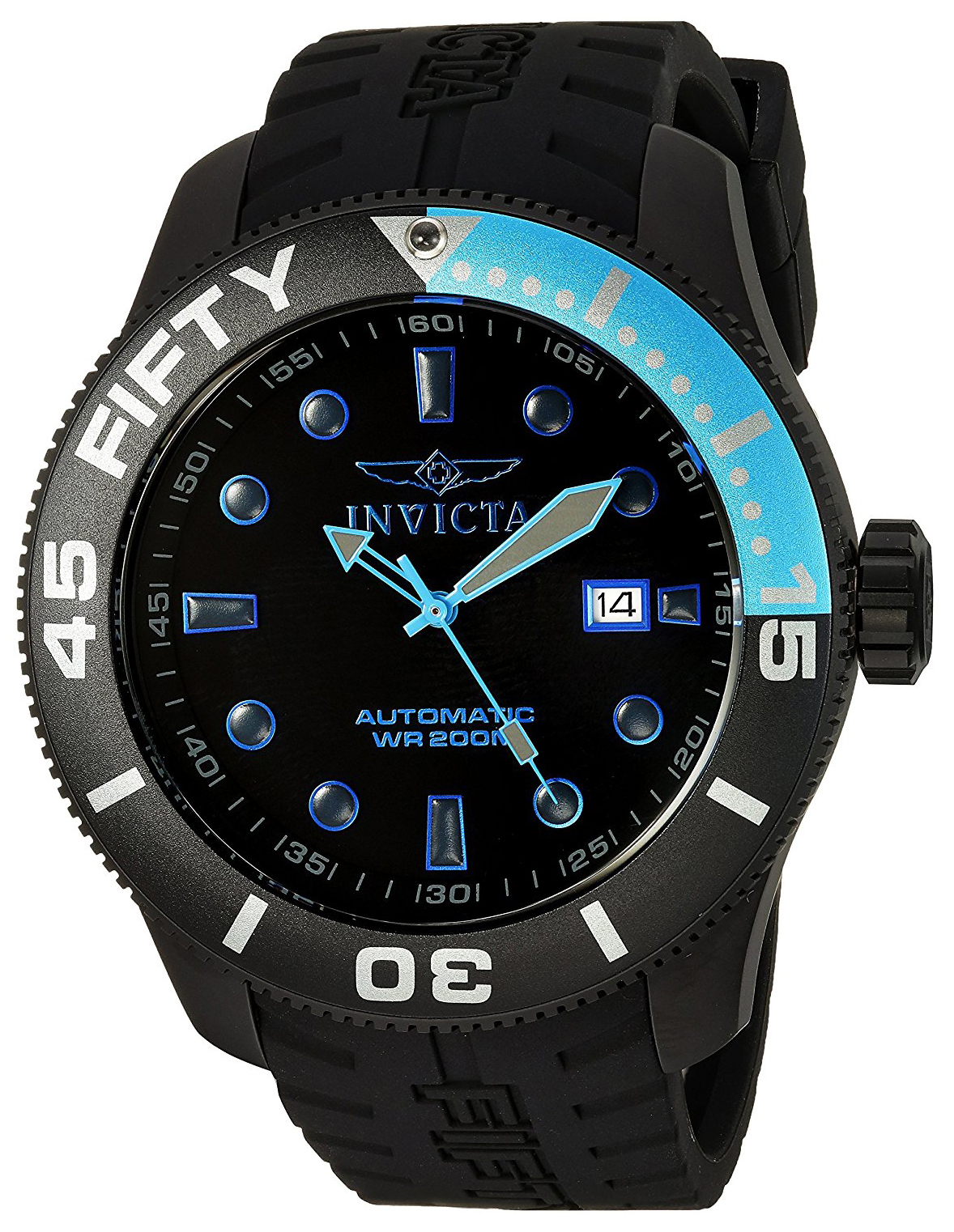 Invicta 99999 Herrklocka 20522 Svart/Gummi Ø50 mm - Invicta