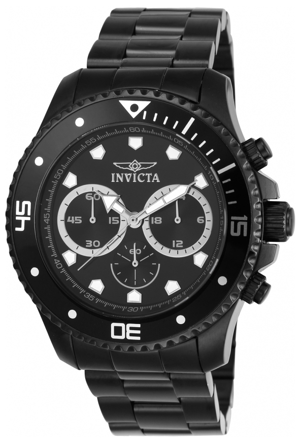 Invicta Pro Diver Herrklocka 21792 Svart/Stål Ø45 mm - Invicta