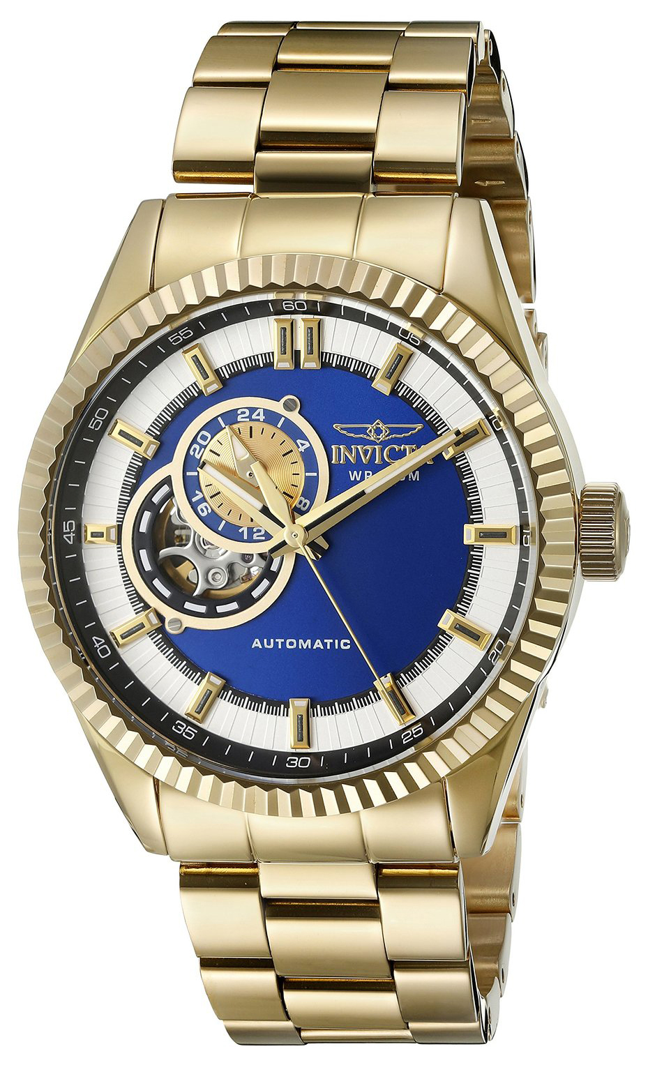 Invicta Pro Diver Herrklocka 22080 Blå/Gulguldtonat stål Ø42 mm - Invicta