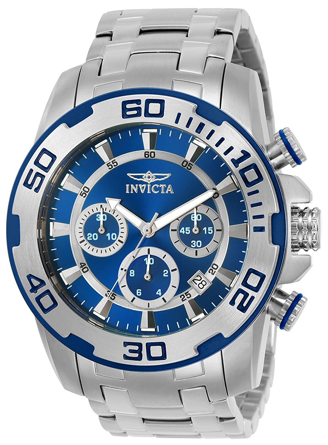 Invicta Pro Diver Herrklocka 22319 Blå/Stål Ø50 mm - Invicta