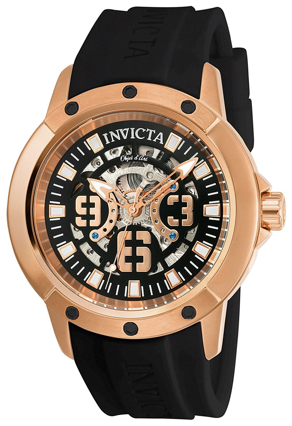 Invicta 99999 Herrklocka 22631 Svart/Gummi Ø46 mm - Invicta