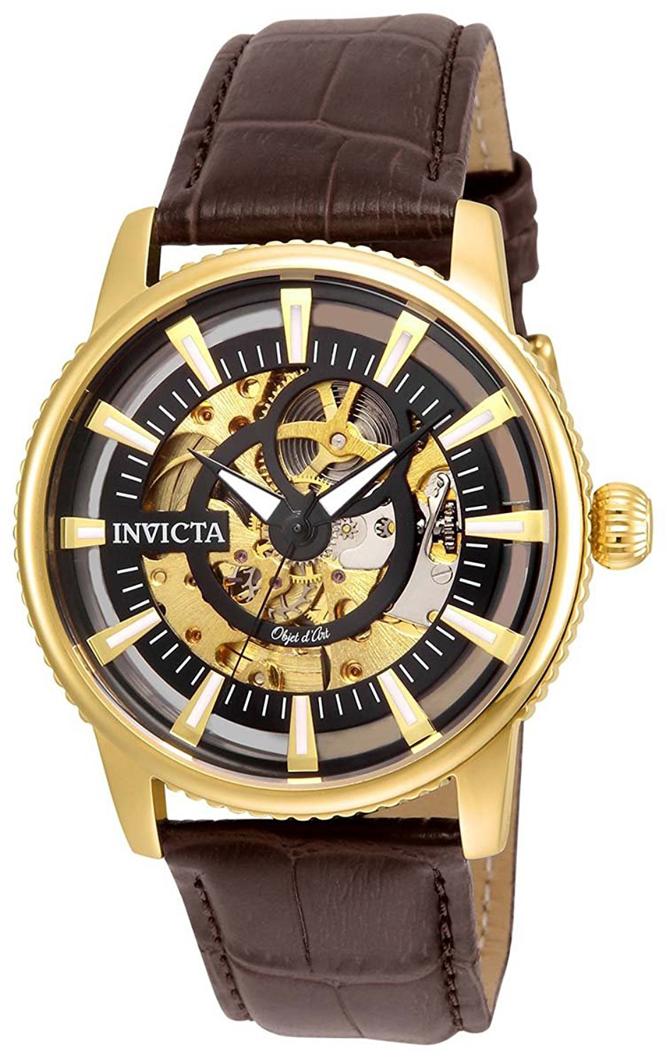 Invicta 99999 Herrklocka 22642 Svart/Läder Ø42 mm - Invicta