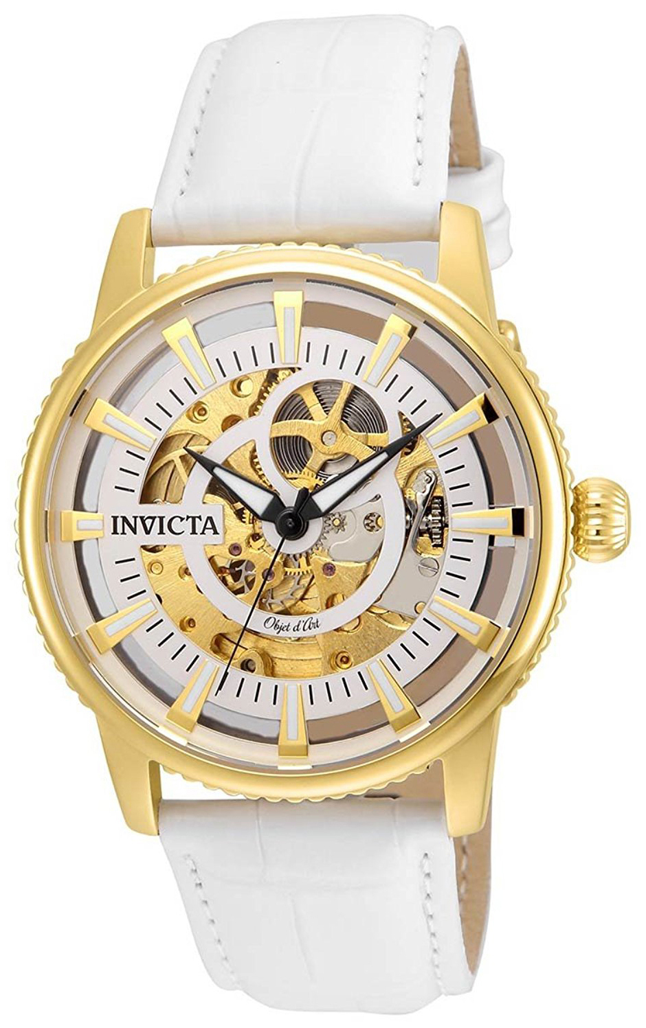 Invicta 99999 Herrklocka 22643 Vit/Läder Ø42 mm - Invicta