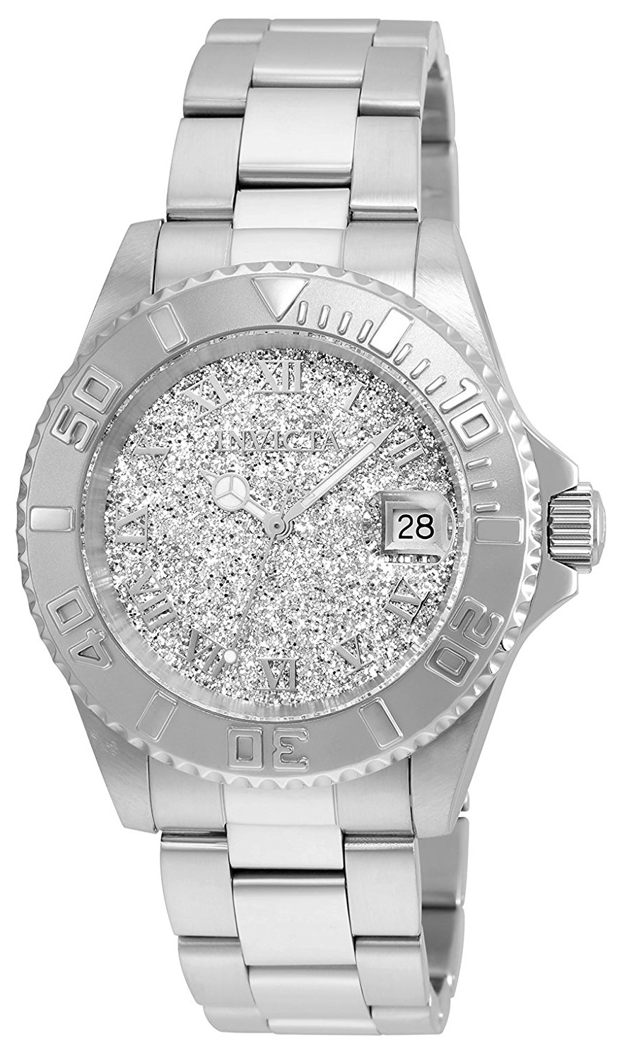 Invicta Damklocka 22706 Angel Silverf&auml;rgad/St&aring;l &Oslash;40 mm