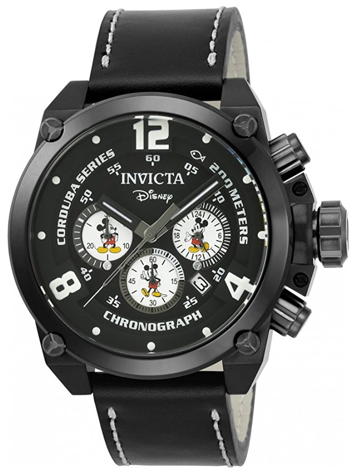 Invicta 99999 Herrklocka 22757 Svart/Läder Ø50 mm - Invicta