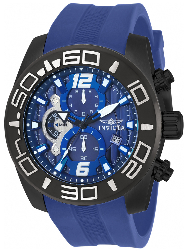 Invicta Herrklocka 22812 Pro Diver Blå/Gummi Ø50 mm - Invicta