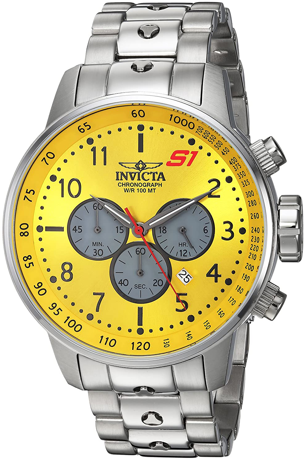 Invicta Herrklocka 23085 S1 Rally Gul/Stål Ø48 mm - Invicta