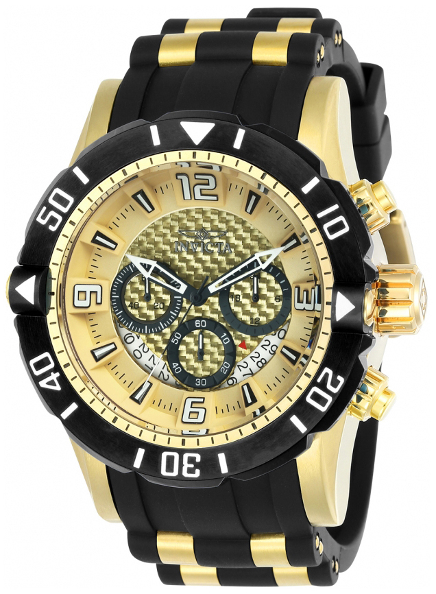 Invicta Pro Diver Herrklocka 23705 Gulguldstonad/Gulguldtonat stål Ø50 mm - Invicta