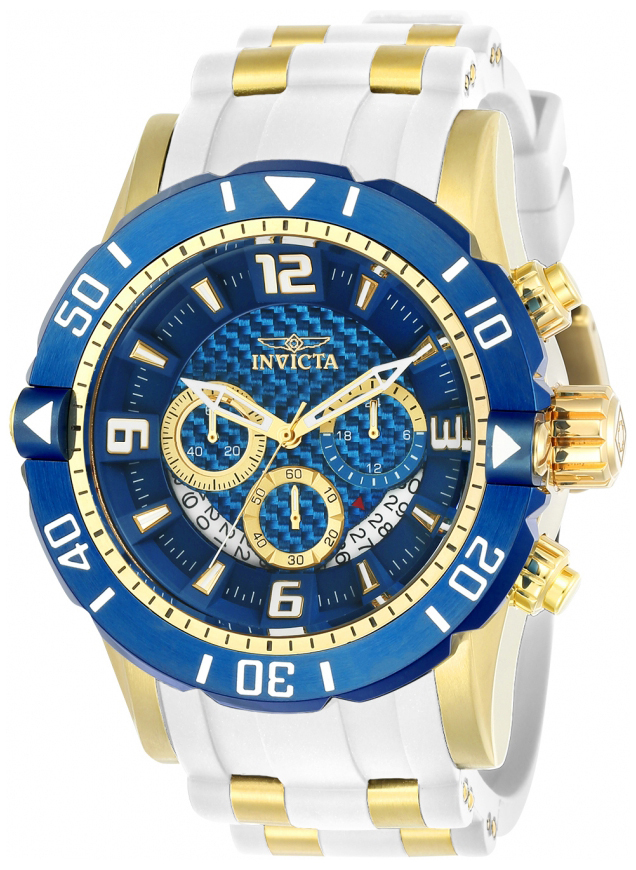 Invicta Pro Diver Herrklocka 23707 Blå/Gulguldtonat stål Ø50 mm - Invicta