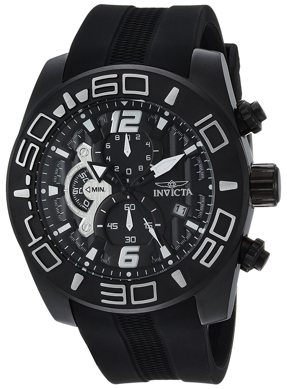 Invicta Herrklocka 24163 Pro Diver Svart/Gummi Ø50 mm - Invicta