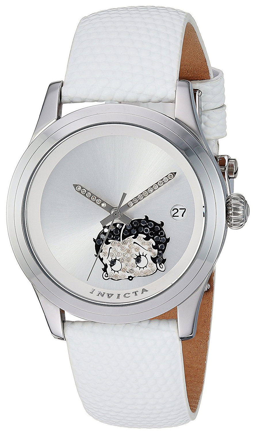 Invicta 99999 Damklocka 24494 Silverfärgad/Läder Ø38 mm - Invicta