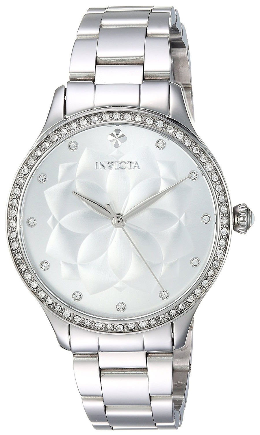 Invicta Damklocka 24536 Wildflower Silverfärgad/Stål Ø35 mm - Invicta