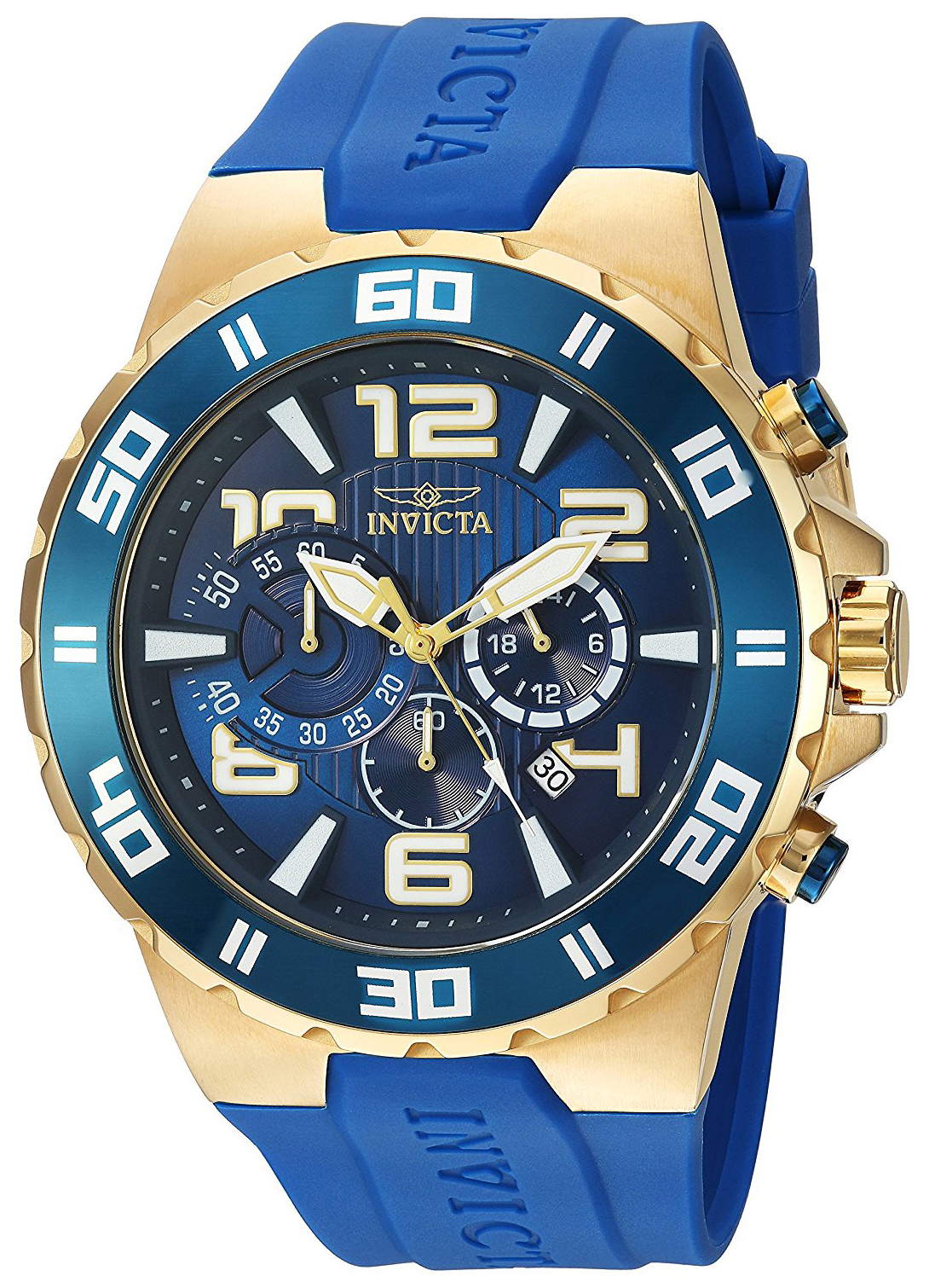 Invicta Pro Diver Herrklocka 24670 Blå/Gummi Ø52 mm - Invicta