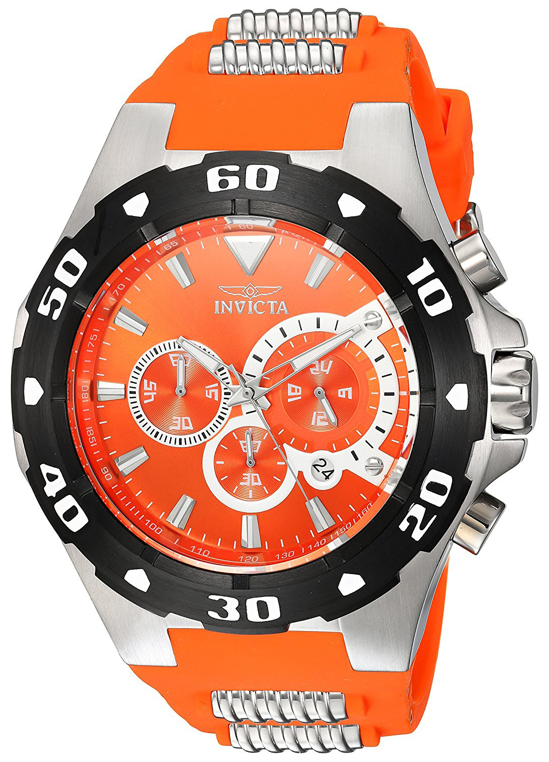 Invicta Pro Diver Herrklocka 24680 Orange/Stål Ø52 mm - Invicta