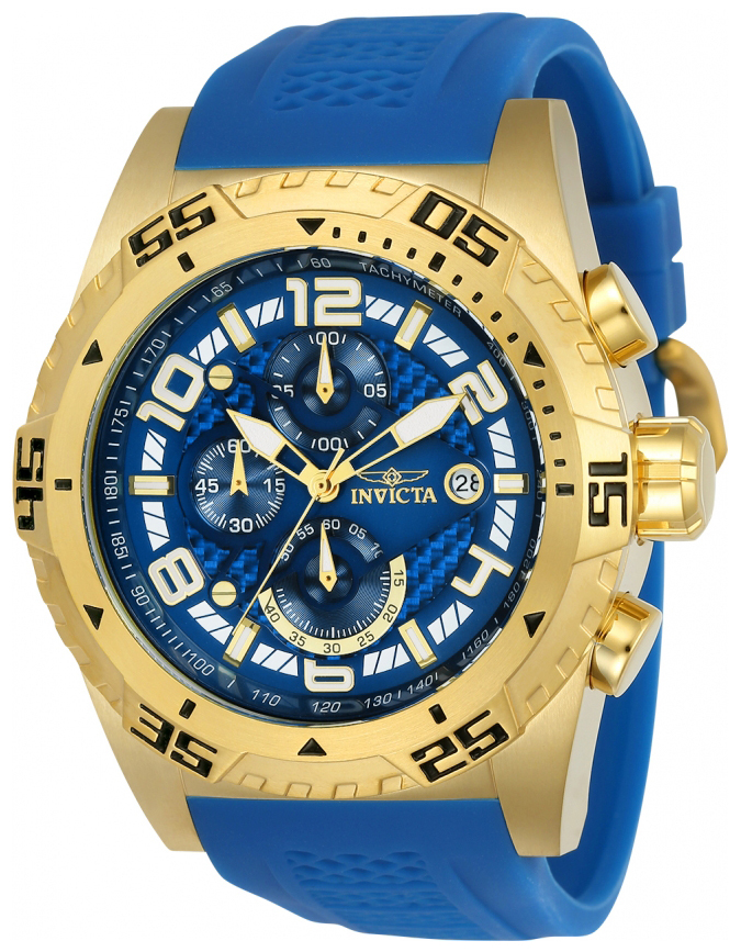 Invicta Pro Diver Herrklocka 24713 Blå/Gummi Ø51 mm - Invicta