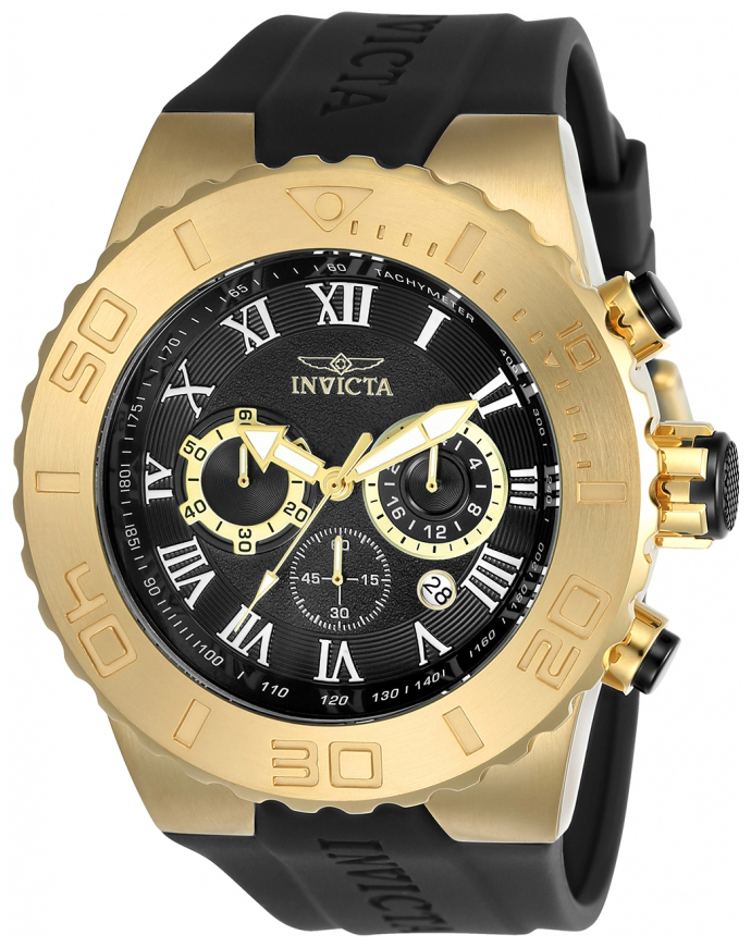 Invicta Pro Diver Herrklocka 24777 Svart/Gummi Ø51 mm - Invicta