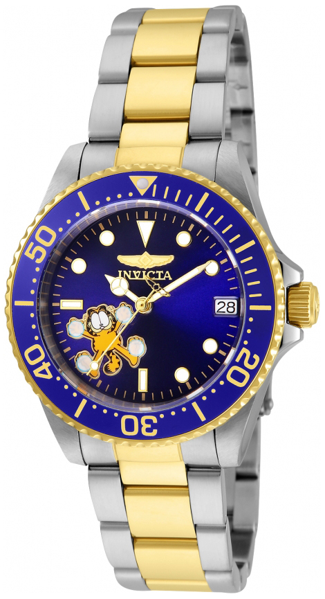 Invicta 99999 Damklocka 24866 Blå/Gulguldtonat stål Ø36 mm - Invicta