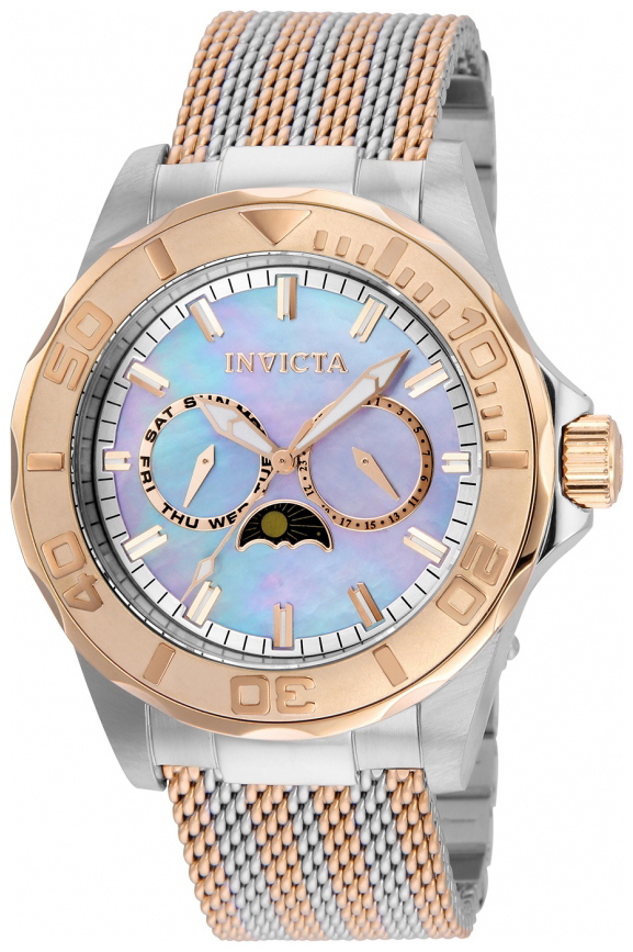 Invicta Pro Diver Herrklocka 24996 Vit/Roséguldstonat stål Ø44 mm - Invicta