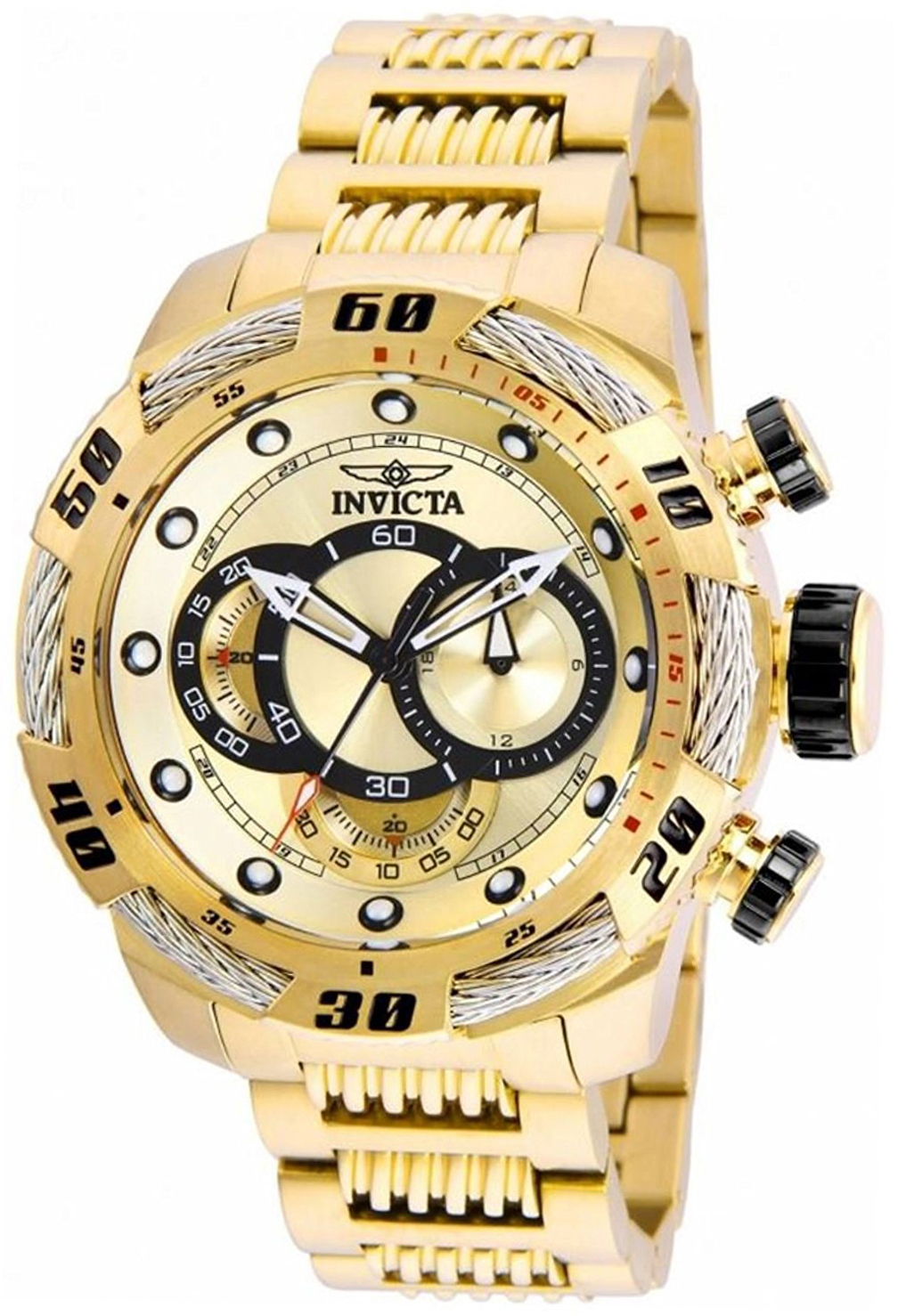 Invicta Herrklocka 25482 Speedway Guld/Gulguldtonat stål Ø50 mm - Invicta