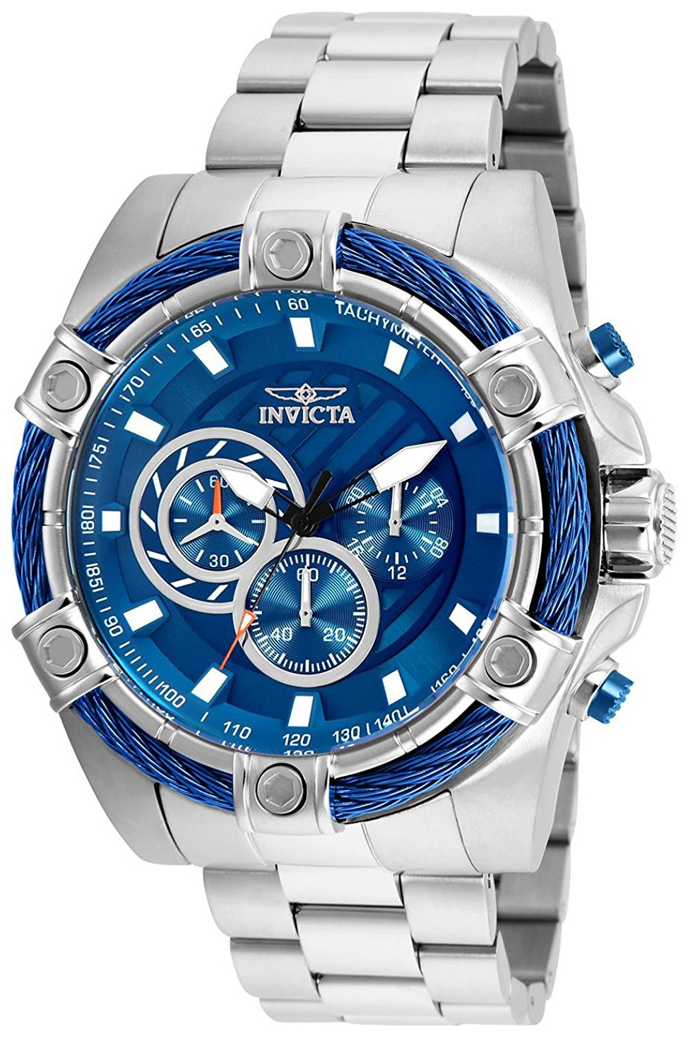 Invicta Herrklocka 25513 Bolt Blå/Stål Ø52 mm