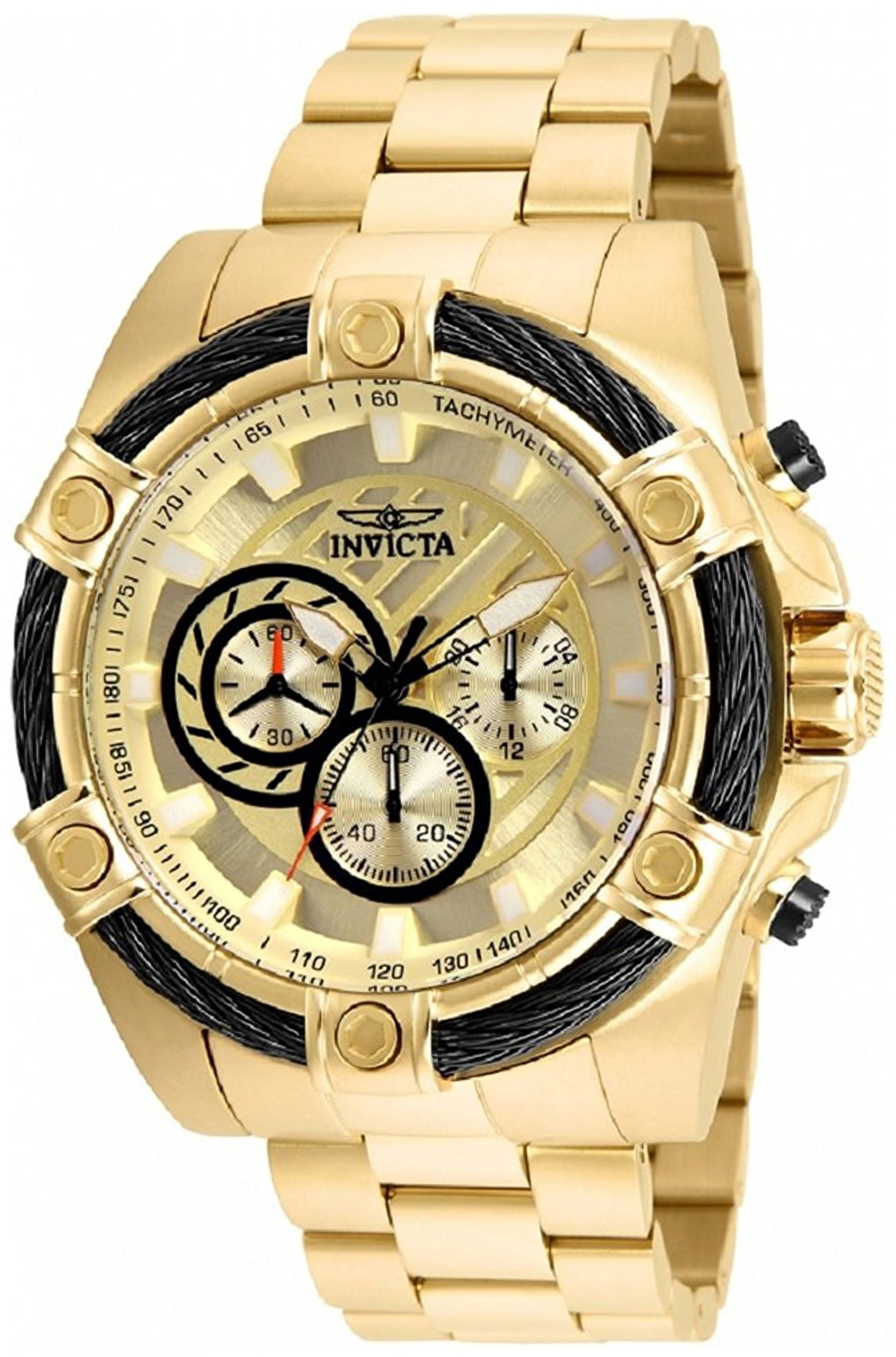 Invicta Herrklocka 25515 Bolt Guld/Gulguldtonat stål Ø52 mm - Invicta