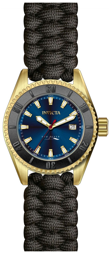 Invicta Pro Diver Herrklocka 26025 Blå/Textil Ø46 mm - Invicta