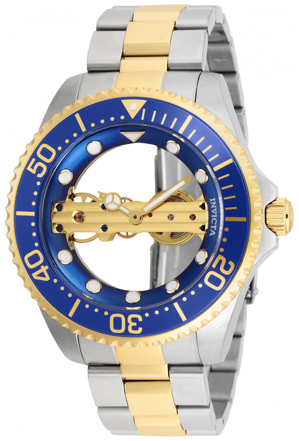 Invicta Pro Diver Herrklocka 26243 Blå/Gulguldtonat stål Ø47 mm - Invicta