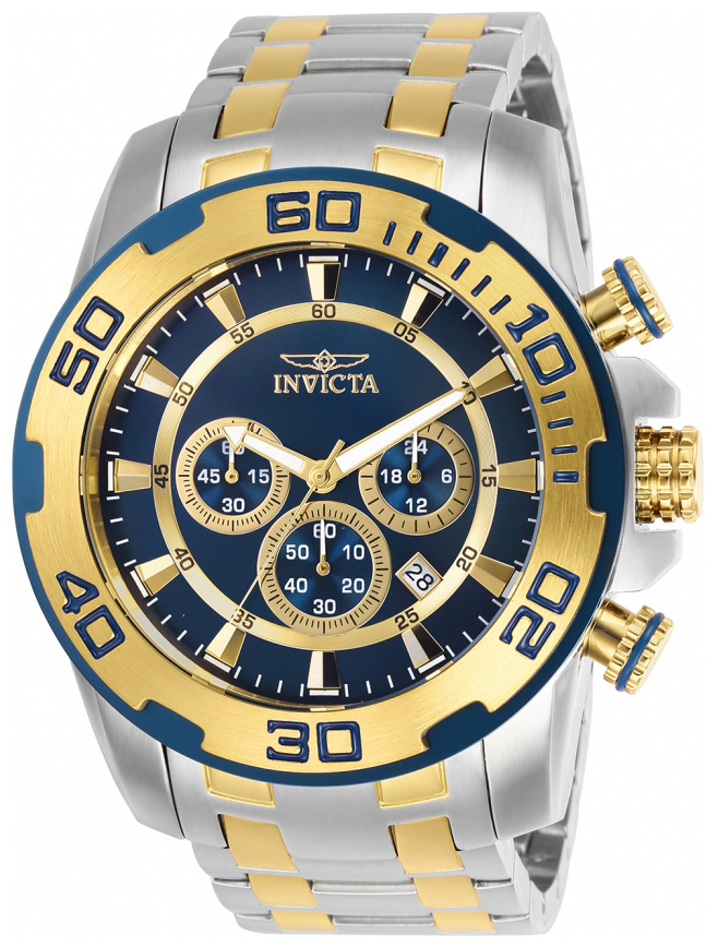 Invicta Herrklocka 26296 Pro Diver Blå/Gulguldtonat stål Ø50 mm - Invicta